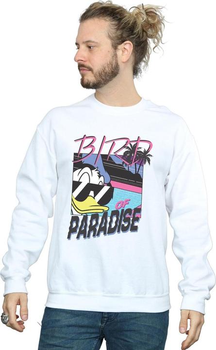 Actual product image Disney Mens Donald Duck Bird Of Paradise Sweatshirt (S)
