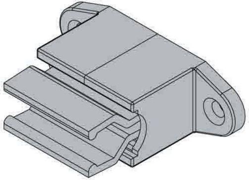 Image du produit Hettich Klemmhalter fr Kurbelstange Kunststoff wei (1 pcs)