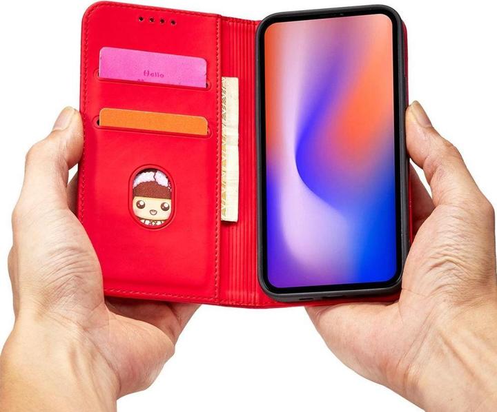 Immagine prodotto Hurtel Custodia a calamita per iPhone 12 Pro Max Portafoglio Portacarte Rosso (Apple iPhone 12 Pro Max)