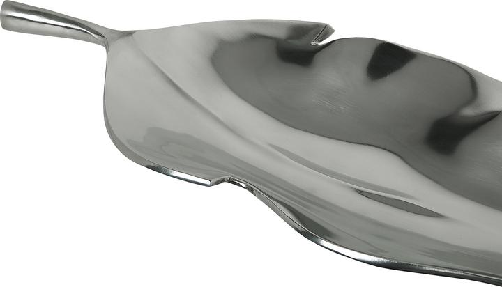 Actual product image Beliani Decorative bowl aluminium silver leaf 50 cm AMRUS