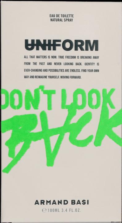 Energie-Label Armand Basi Uniform Dont Look Back Eau De Toilette Spray 100ml (Eau de Toilette, 100 ml)