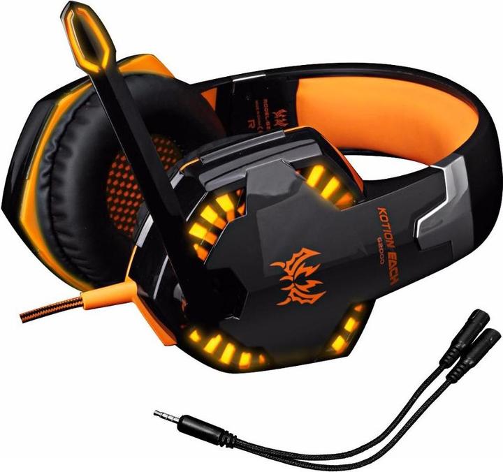 Image du produit JTI Casque de jeu G2000 Pro - Orange