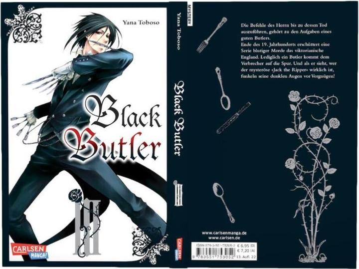 Immagine prodotto Black Butler, Band 3 (Tedesco, Yana Toboso, 2010)