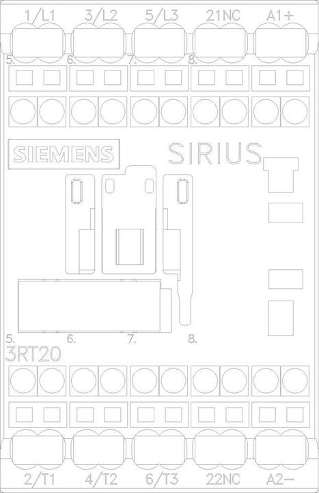Produktbild Siemens Schütz 4kW/400V 1Ö 24VDC 3RT2016-2FB42