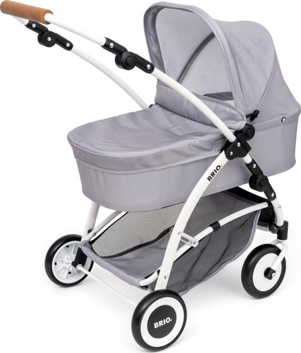 Immagine prodotto Brio Carrozzina per bambole Spin Grey con ruote girevoli