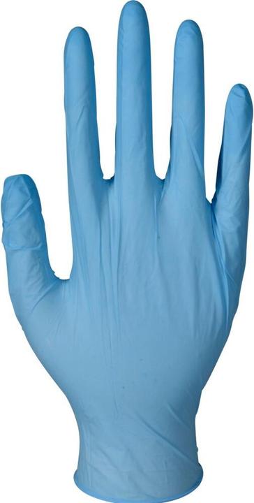 Actual product image Abena Examination gloves, Accelerator-free, Excellent, XL, blue, nitrile, powder free (XL)