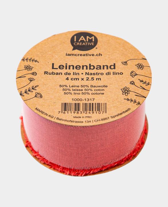 Produktbild I Am Creative Leinenband, vielseitiges Geschenkband (Geschenkband, 1 x)