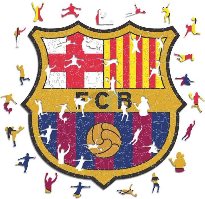 Image du produit Iconic FC Barcelone - Logo - Puzzle en bois Taille L (500 pièces) (500 pièces)