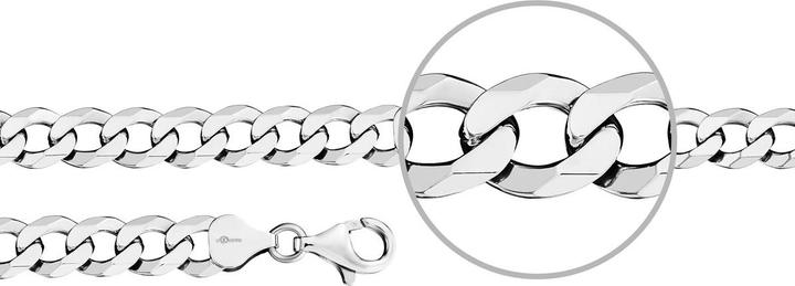 Immagine prodotto Der Kettenmacher bracciale con armatura (21 cm, Argento)