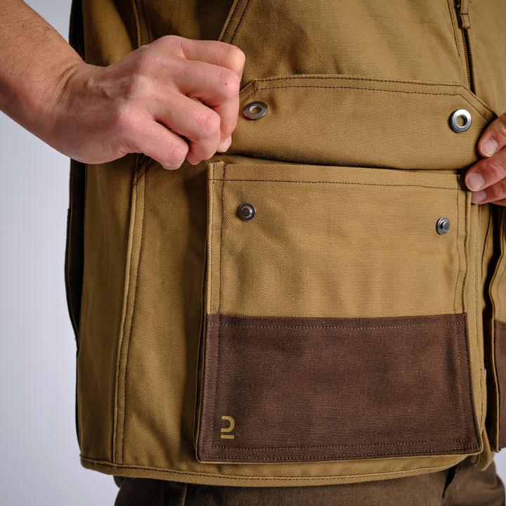 Produktbild Solognac Jagdweste 500 Renfort viele Taschen braun