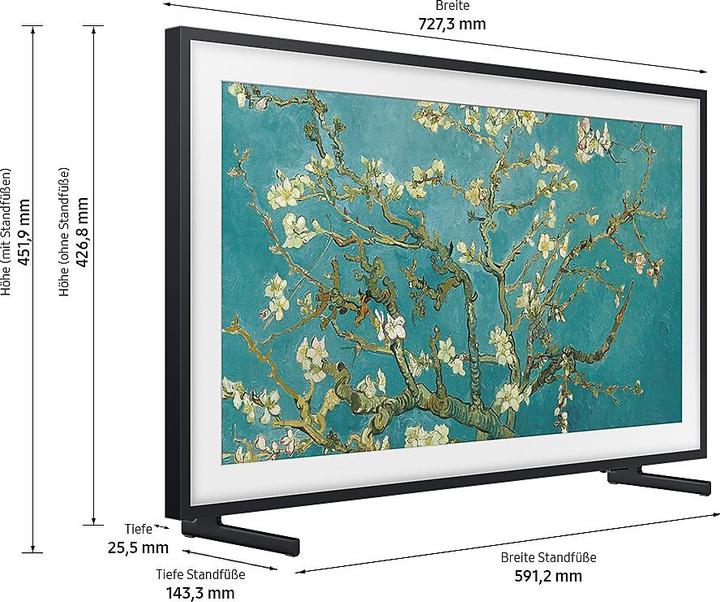 Actual product image Samsung SAMS GQ-32LS03C TCS SMA FHD 80 GQ32LS03CBUXZG (32", LS03C, QLED, Full HD)