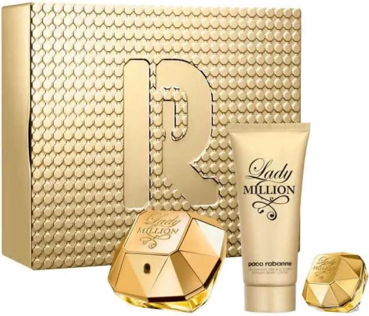 Actual product image Paco Rabanne Lady Million Edp Spray 80 ml Sets (Eau de parfum, 185 ml)