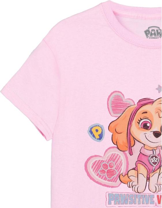 Image du produit Paw Patrol - T-shirt PAWSITIVE VIBES ONLY - Fille (116)