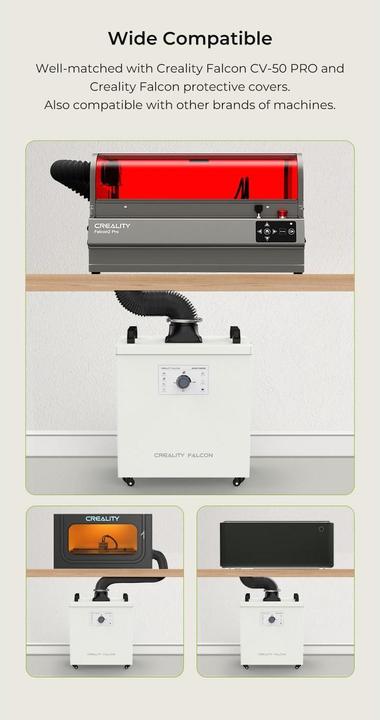 Actual product image Creality Falcon YW200 smoke extraction unit with filter (Cleaning)