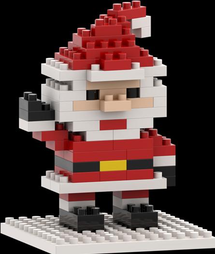 Actual product image Brixies Postcard Santa Claus