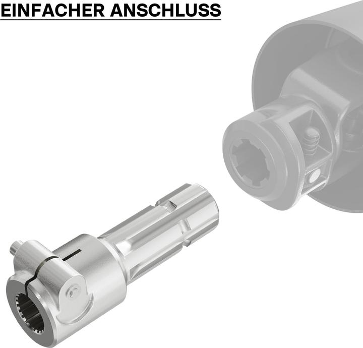 Produktbild Wiltec Zapfwelle 175 mm Buchse Keilwellenaufnahme 1 3/8" Z21 Ausgangswelle 1 3/4" Z6 (Traktorzubehör)