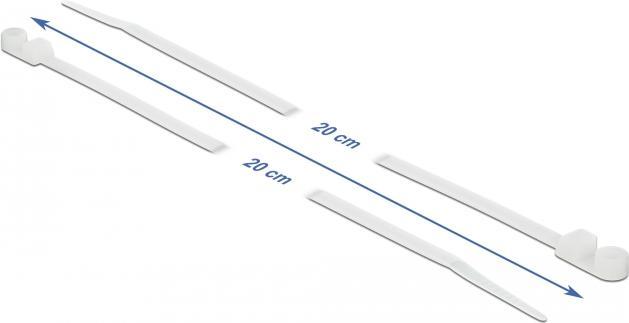 Actual product image Delock Cable Tie with Fastening Eyelet (200 mm, 10 pcs.)