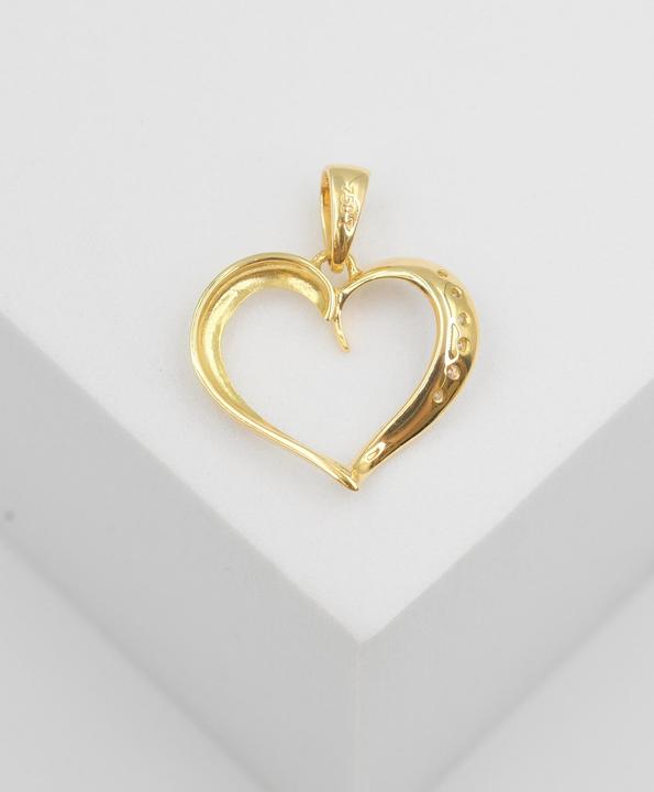 Actual product image Muau Heart (Yellow gold)