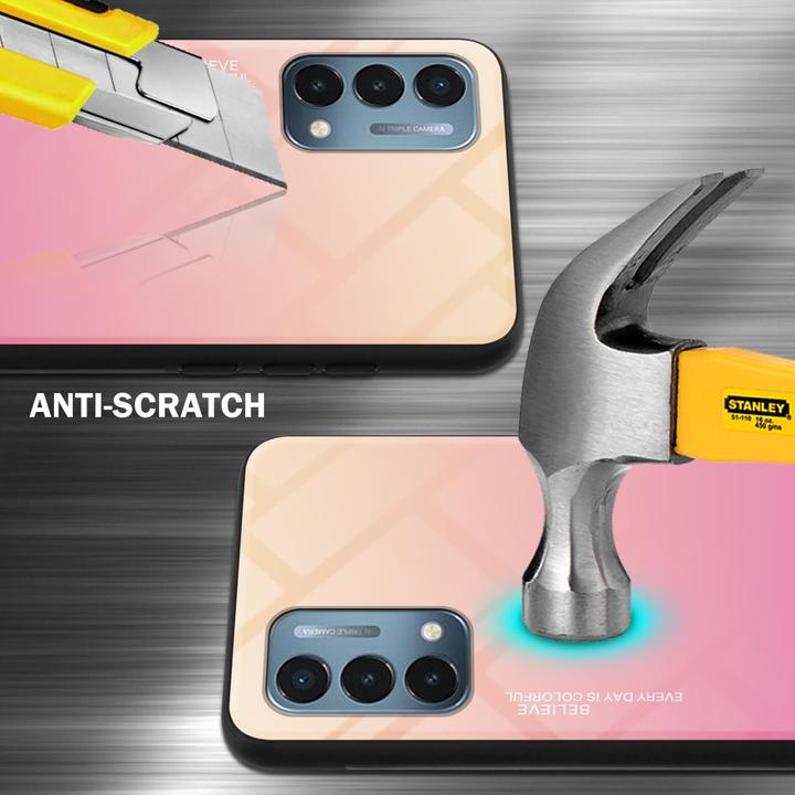 Actual product image Cadorabo TPU 2 colors glass envelope (OnePlus North N200 5G)