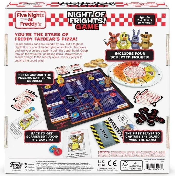 Produktbild Funko Five Nights at Freddy's Brettspiel Night of Frights (Deutsch)
