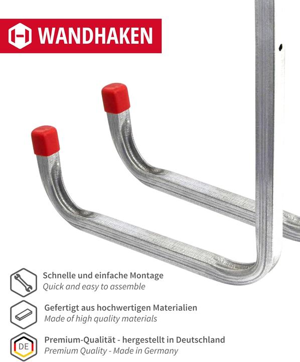 Produktbild Gedotec 4-teiliges Wandhaken-Set