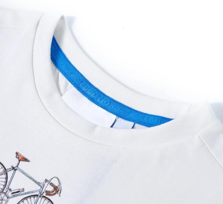 Produktbild VidaXL Kinder-T-Shirt Ecru 140,Material: 100 % Baumwolle,Farbe (140)