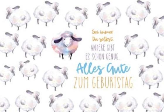 Produktbild Goldbek Geburtstagskarte Schafe (1 Stk.)