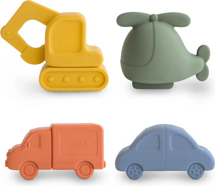 Produktbild Mushie Badespielset Fahrzeuge