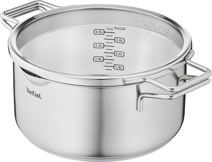 Produktbild Tefal Nordica Kochtopf mit Deckel 24 cm (24 cm, Kochtopf, Edelstahl)