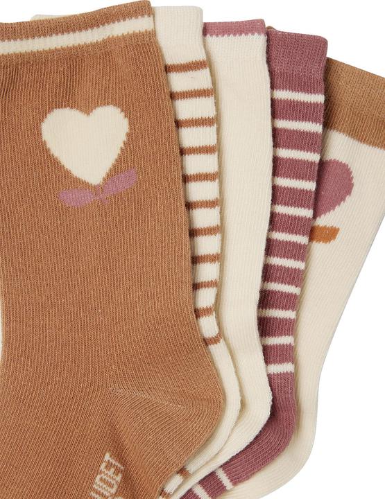 Produktbild Vertbaudet 5er-Pack Mädchen Socken, Herzen (5er Pack, 27, 30)