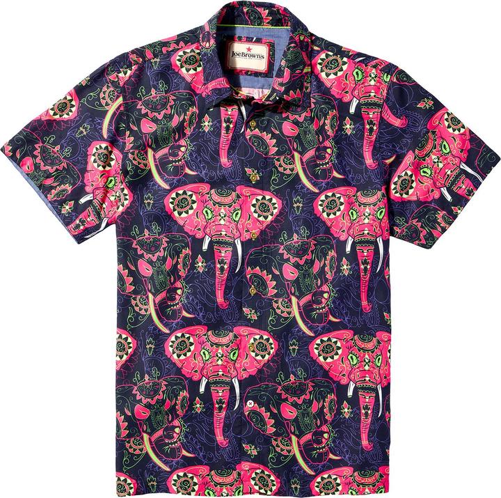 Produktbild Joe Browns Elephant Print Statement Short Sleeve Shirt (XL)