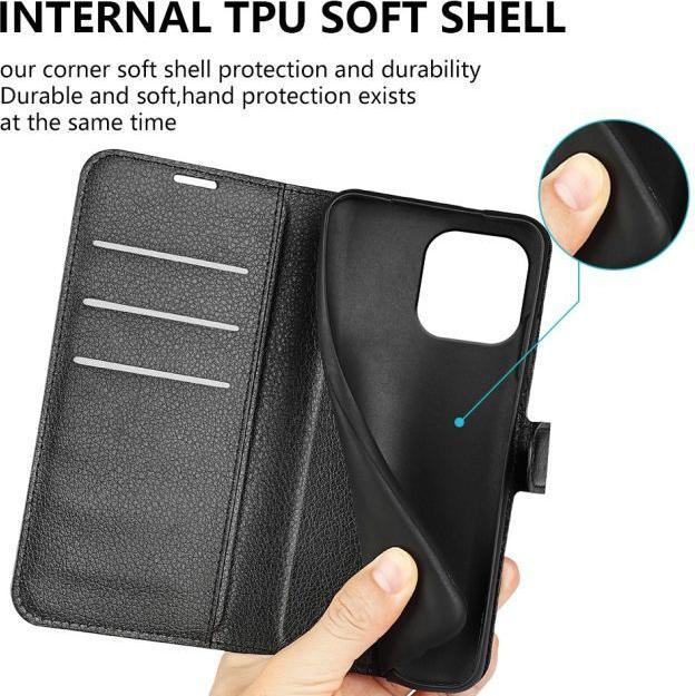 Immagine prodotto MU Classic Serie di copertine per libri in pelle Litchi (Apple iPhone 15 Pro)