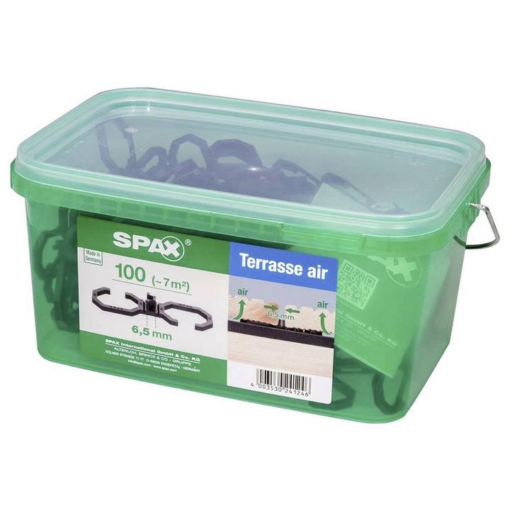 Image du produit Spax Terasse Air Espaceur 6,5mm Ventilation pour planches de bois Terasse L en coffret à anse 100