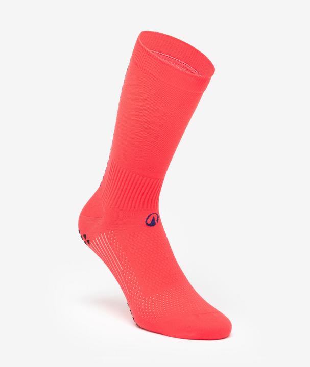Actual product image Kipsta Fussball Stutzen halbhoch mit Socken rutschfest - VIRALTO II rosa (47, 48)
