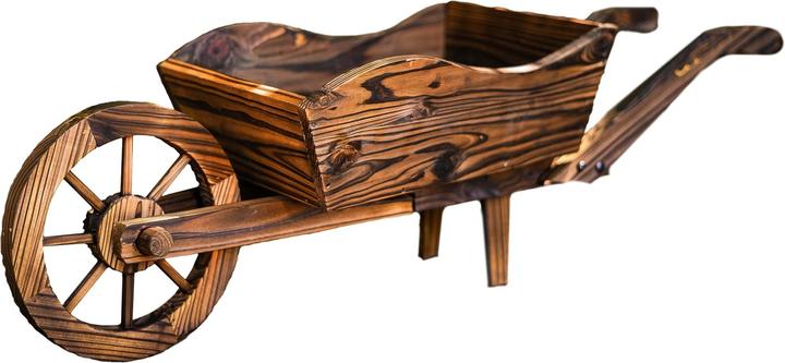 HTI-Living Holzschubkarre Natur Sommerset