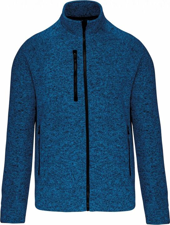 Kariban Melierte Jacke mit Reissverschluss