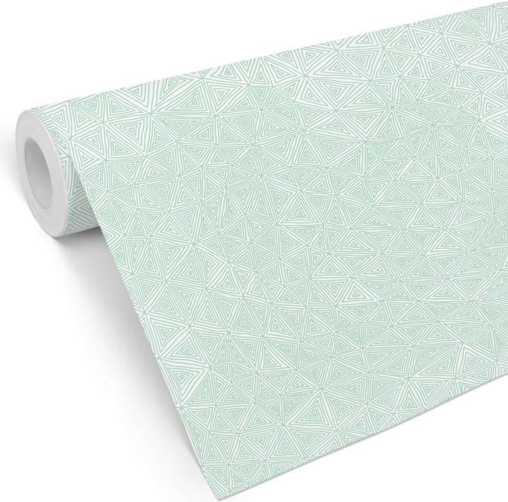 Produktbild Trenddeko abstrakte Dreiecke - mint (528 x 48 cm)