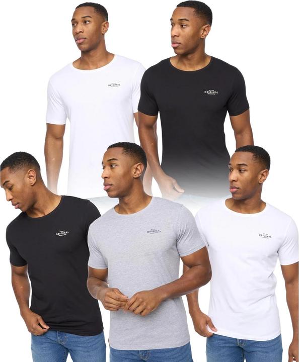 Actual product image Crosshatch Mens Basicstandard T-Shirt (Pack of 5) (M)
