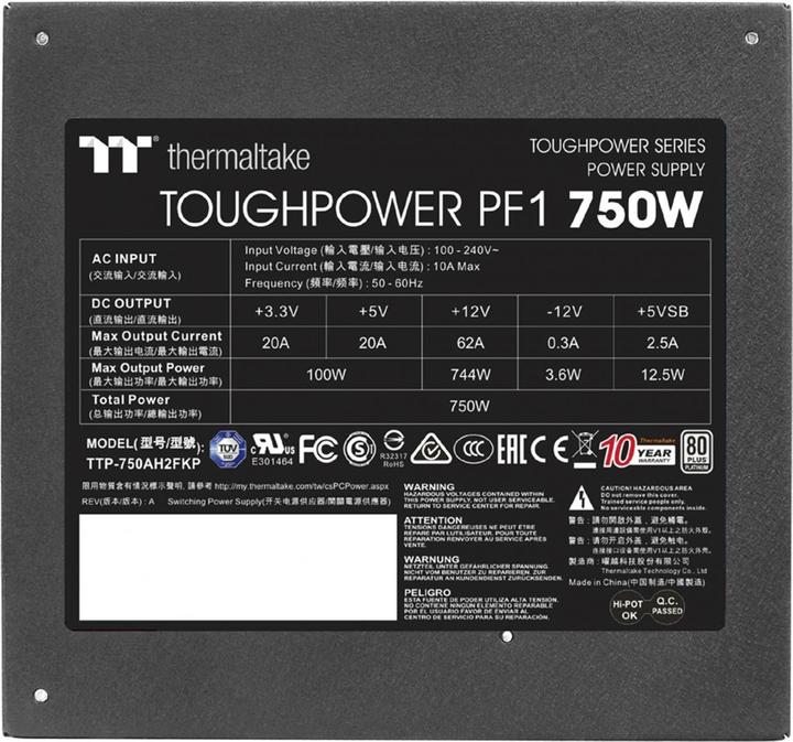 Produktbild Thermaltake Toughpower PF1 (750 W)