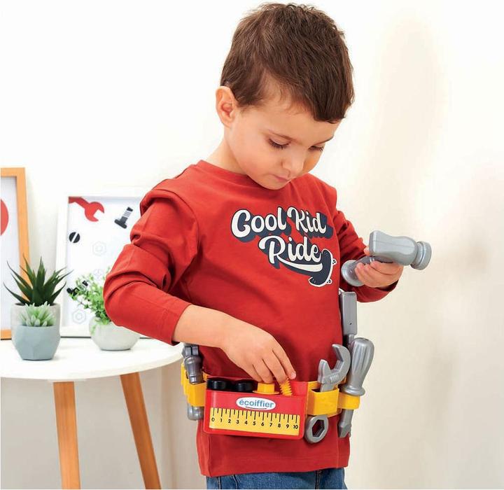 Actual product image Ecoiffier Tool belt in case with accessories, 14 pcs