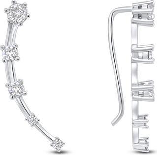 Produktbild Brilio Silver - Longitudinal silver earrings with zircons EA77W