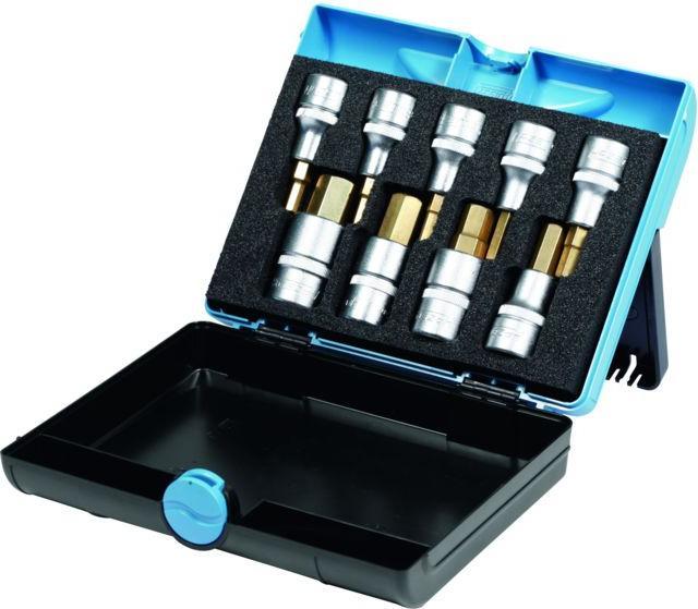 Image du produit HAZET Jeu de douilles mâles 986/9N ∙ Carré creux 12,5 mm (1/2 pouce) ∙ Profil à 6 pans intérieurs ∙…
