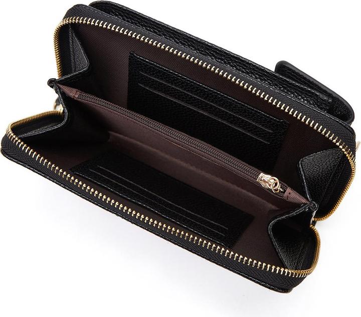 Produktbild Cover-Discount Umhänge Brieftasche mit Smartphone Fach schwarz