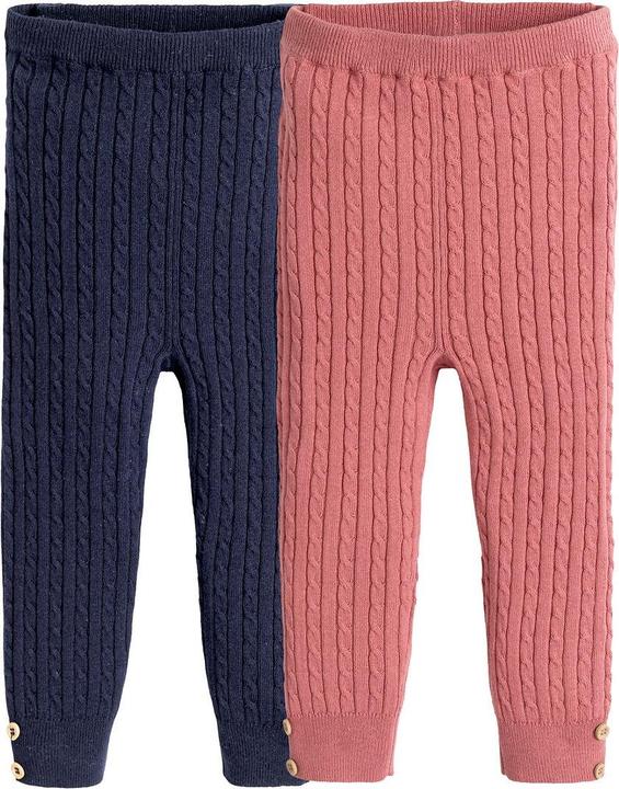 La Redoute Collections 2er-Pack Leggings mit Zopfmuster