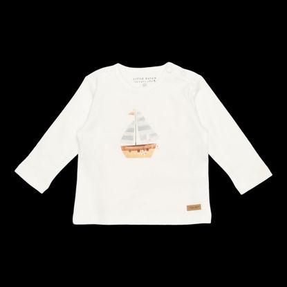 Little Dutch T-Shirt langärmlig Sailboat White - 50/56 (50)