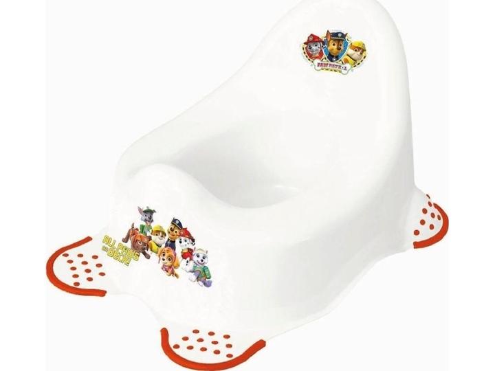 Productafbeelding keeeper kinderbabypot adam "Paw Patrol", wit met print met rubberen voetjes, materiaal: PP