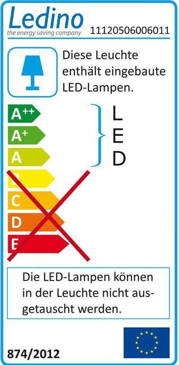 Label énergétique Ledino Projecteur LED avec capteur (4500 lm, IP54)
