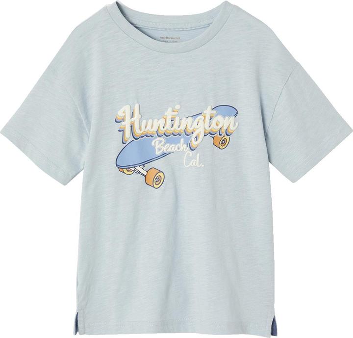 Vertbaudet Jungen T-Shirt mit Skater-Print und Recycling-Baumwolle