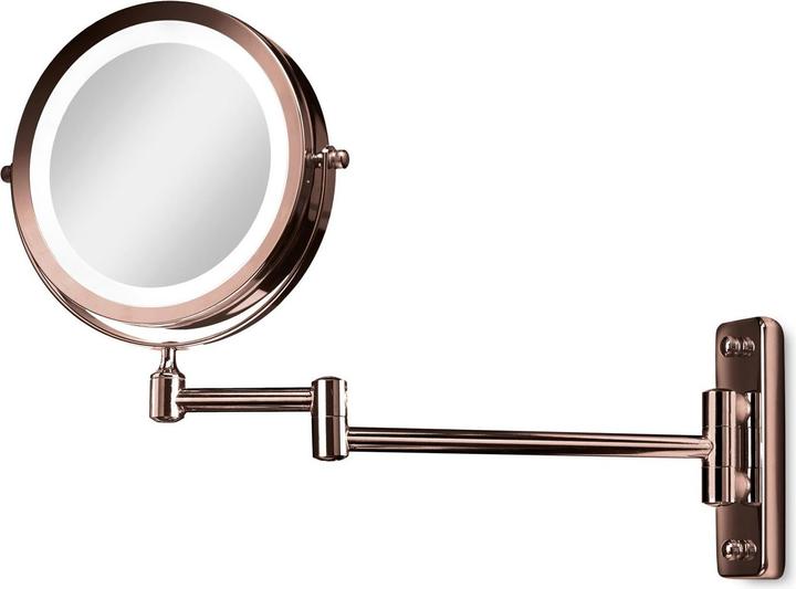 Actual product image Cimi Gillian Jones- Double sided wall mirror w. LED - x1/x10 magnification - kobber