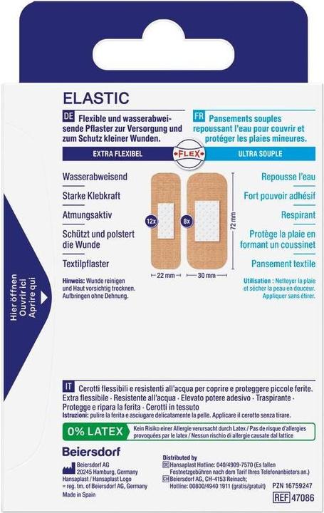 Produktbild Hansaplast Elastic (20 x)